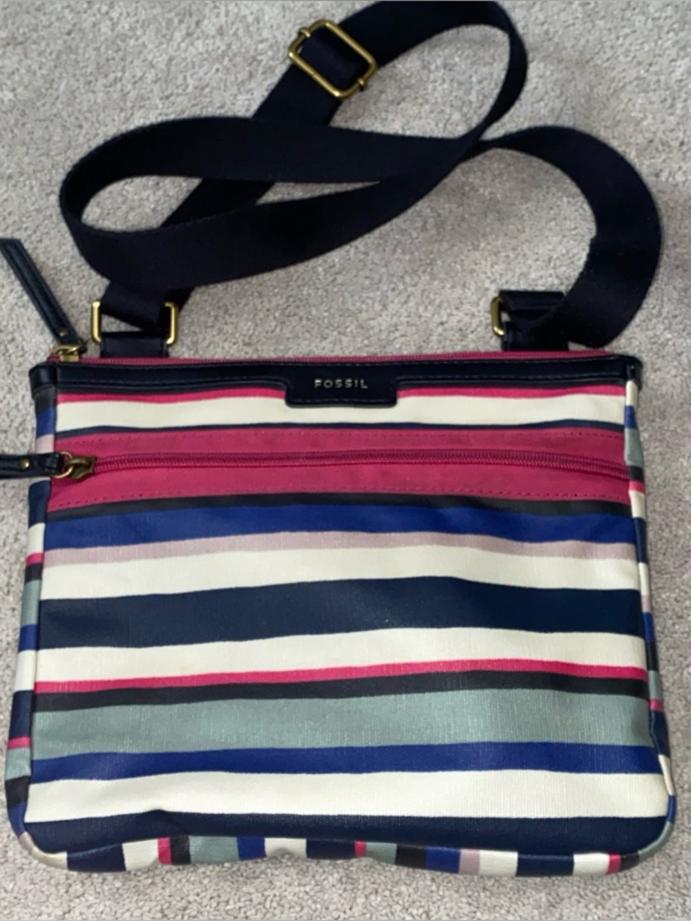 Fossil Black Interior Lined Pouch‎